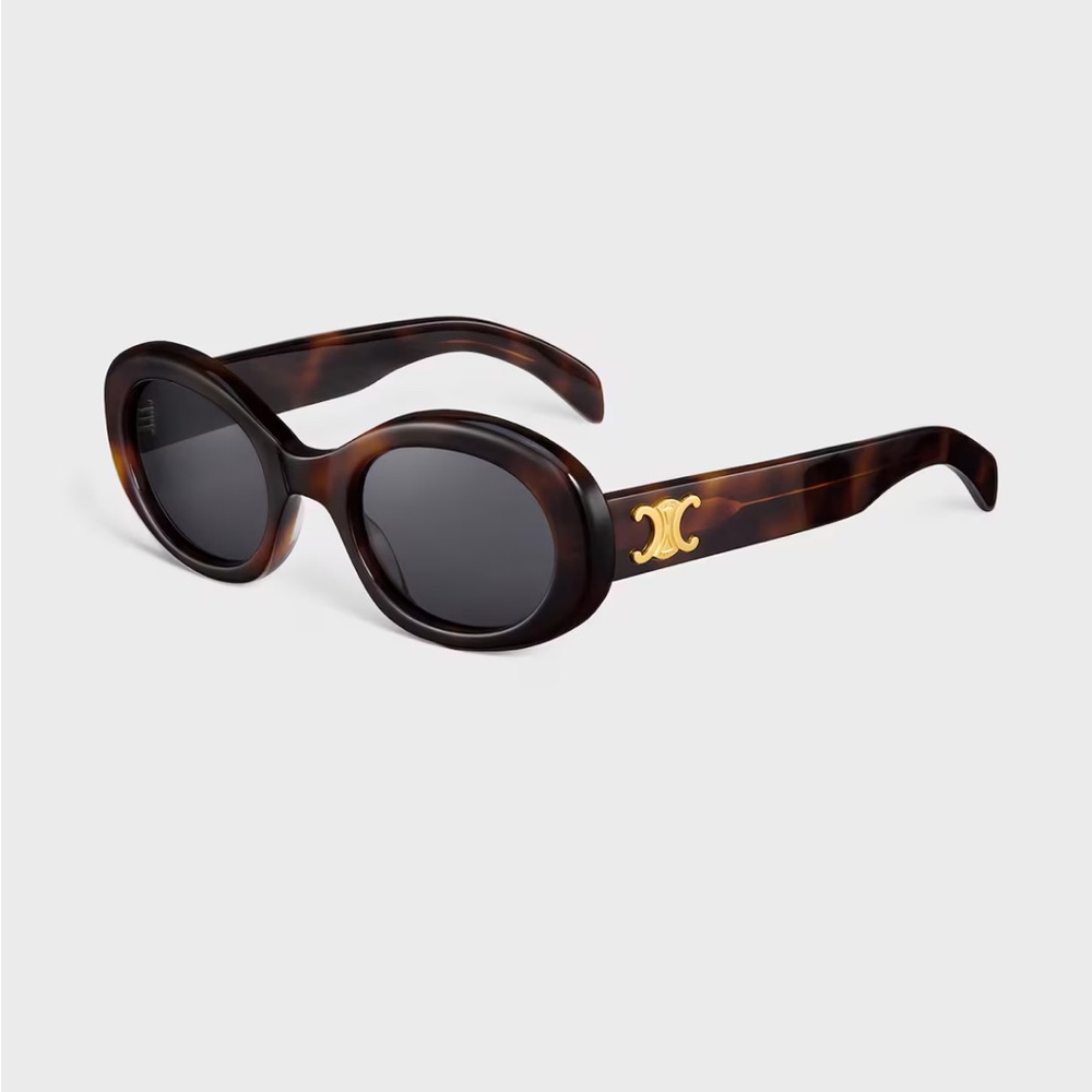 Celine Triomphe 01 Sunglasses - Blonde Havana